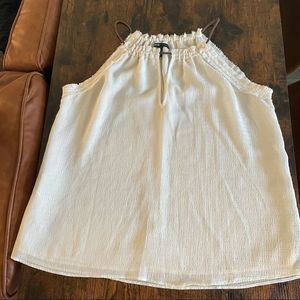 MANGO Textured Babydoll Blouse